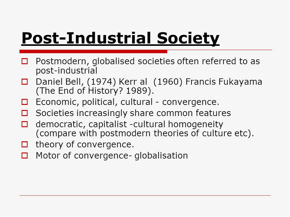 Post Industrial